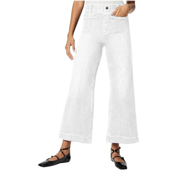 hotojiny Flare Jeans for Women High Waisted Wide Leg Trendy Denim Pants Baggy Stretch Boyfriend Bell Bottom Jeans