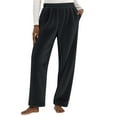 thumbnail image 1 of hotojiny Fleece Lined Pants Women Plain Color Wide Leg Warm Pajama Bottoms Plus Size High Waisted Sherpa Loungewear for Cold Weather, 1 of 5