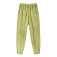 thumbnail image 1 of hotojiny Fleece Lined Pants for Women Sherpa Fuzzy Winter Warm Pajama Pants Cute Cinch Bottoms Shaggy Sleepwear Loungewear, 1 of 6