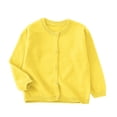 thumbnail image 1 of hotojiny Girls' Cardigan Toddler Baby Long Sleeve Knit Sweater Outerwear Lightweight Button down Kids Cardigan Top for 2-10 Y, 1 of 6