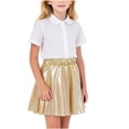 thumbnail image 1 of hotojiny Girls Sparkle Skirt Kids Elastic Waist Glitter Sequin Skirts for Birthday Party Dance Outfit(Gold,15-16 Years), 1 of 7