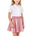 thumbnail image 1 of hotojiny Girls Sparkle Skirt Kids Elastic Waist Glitter Sequin Skirts for Birthday Party Dance Outfit(Red,5-6 Years), 1 of 6