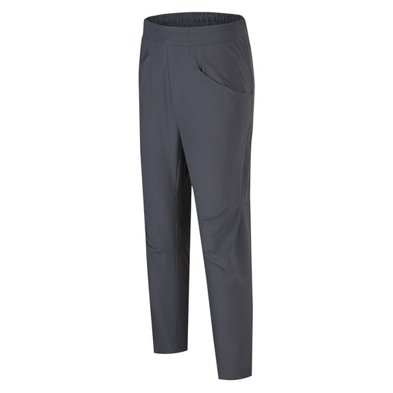 hotojiny Golf Pants Men Lightweight Stretch Tapered Work Pants Classic Fit Elastic Waist Casual Slacks Trousers for Big and Tall