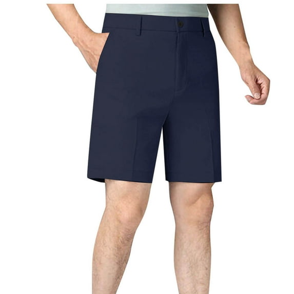 hotojiny Golf Shorts Men Big and Tall Stretch Casual Work Business Dress Shorts Lightweight Straight Leg Shorts with Pockets