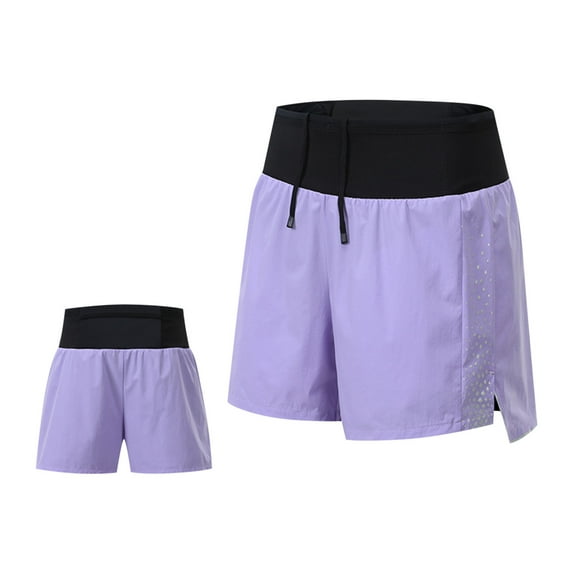 hotojiny Gym Shorts Men Summer Quick Dry Running Shorts with Liner Fashion Slim Colorblock Workout Sports Athletic Shorts
