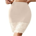 thumbnail image 1 of hotojiny Half s for Women Underskirt Elastic Waist Short Lace Trim Skirt Soft Comfy Comfy Bodycon Pajama Skirt, 1 of 5