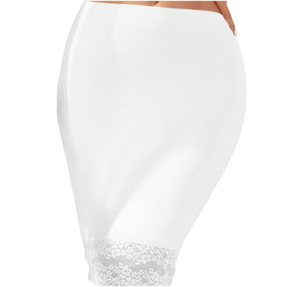 hotojiny Half s for Women Underskirt Short Lace Trim Bodycon Skirt Breathable Low Rise Solid Color A-Line Skirt