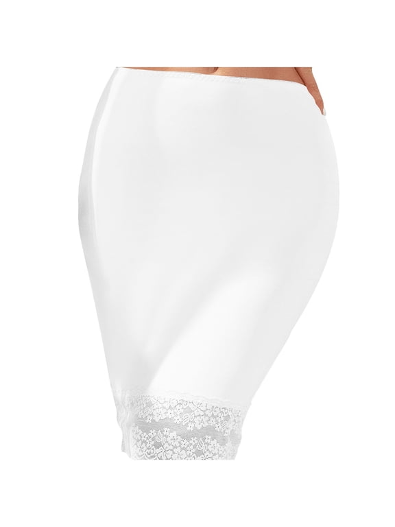 Half s for Women Underskirt Short Lace Trim Bodycon Skirt Breathable Low Rise Solid Color A-Line Skirt