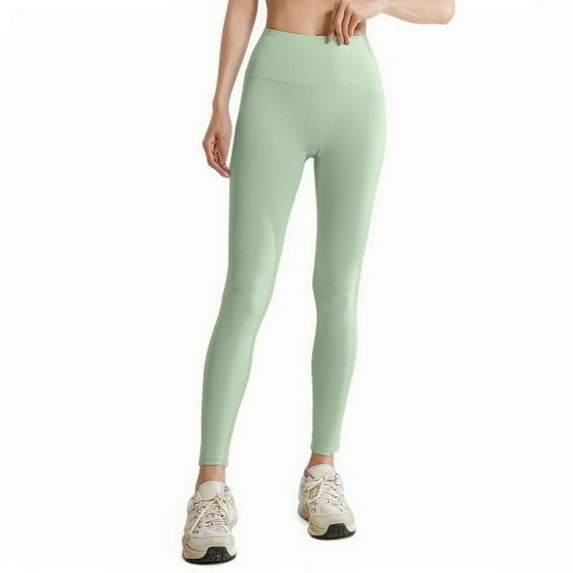 hotojiny High Waist Yoga Leggings for Women Casual Gym Workout Running Stretch Tights Comfy Seamless Plus Size Pants