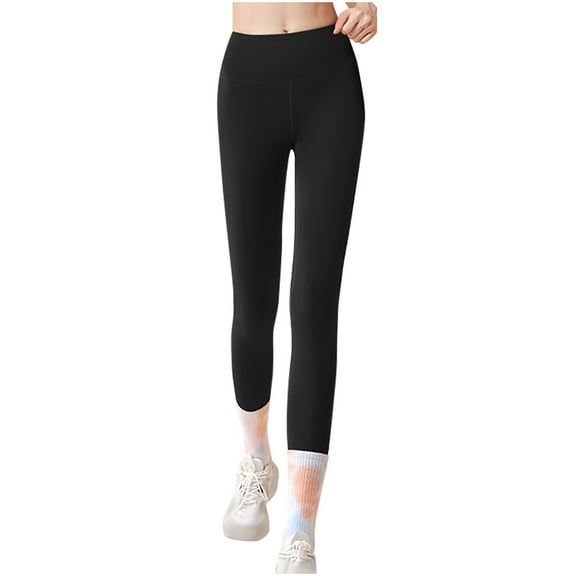 hotojiny High Waisted Fleece Lined Leggings for Women Soft Thermal Butt Lifting Workout Yoga Pants Activewear