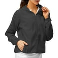 thumbnail image 1 of hotojiny Hooded Jackets for Women Sun Protection Zip up Sports Running Long Sleeve Workout Quick Dry Cooling Outwear with Pockets, 1 of 6