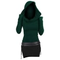 thumbnail image 1 of hotojiny Hoodie Mini Dress for Women Comfy Ruched Vintage Party Dresses Fashion Long Sleeve Bodycon Pencil Dress, 1 of 6