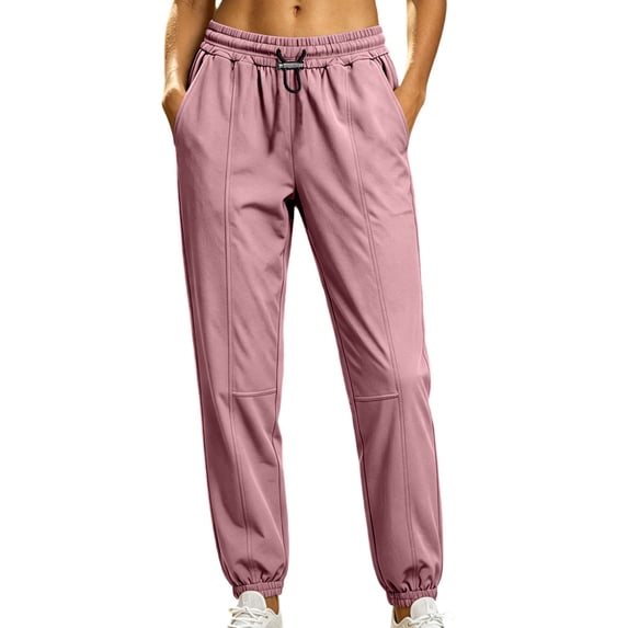 hotojiny Joggers for Women Mid Rise Drawstring Jogger Sweatpants Women Tapered Athletic Sweat Pants with Pockets for Workout Yoga