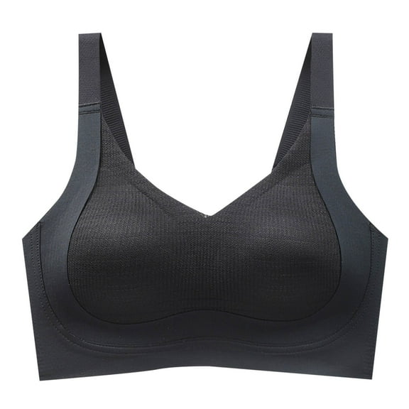 hotojiny Lift up Bras for Women Oversized Full Coverage No Underwire Bras Plus Size Adjustable Strap Padded Bra for Heavy Breast