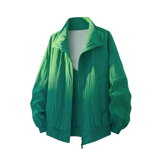 hotojiny Lightweight Jackets for Men Vintage Windbreaker Stylish Fall Coat Quick Dry Zip up Long Sleeve Outdoors Hiking Outwear