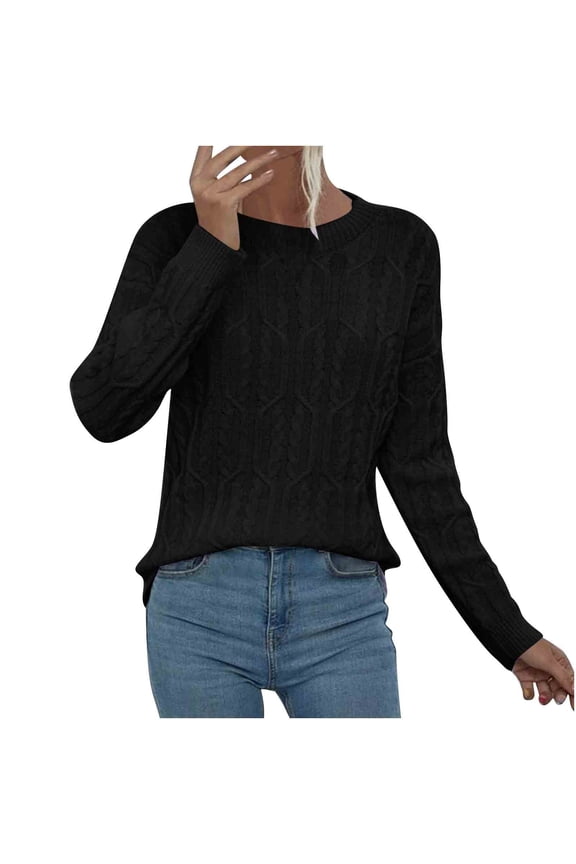 Long Sleeve Shirt for Women Soft Lightweight Textured Fitted Pullover Fall Fashion Solid Color Sweater Clothing