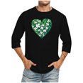 thumbnail image 1 of hotojiny Long Sleeve Shirts for Men St. Patrick's Day Graphics T-Shirts Fashion Loose Fit Crewneck Printed Party Top M-5XL, 1 of 4