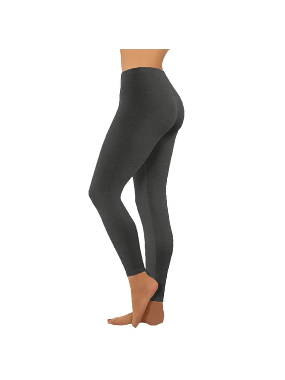 Low Waisted Leggings for Women Non See Through Soft Yoga Pants Butt Lifting Tights for Gym Running Cycling