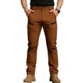thumbnail image 1 of hotojiny Men Hiking Cargo Pants Comfort Fit Straight Leg Travel Work Pants Fashion Stretch Training Athletic Trousers Streetwear, 1 of 6