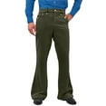 thumbnail image 1 of hotojiny Men's 60s 70s Bell Bottom Pants Vintage Slim Fit Disco Party Outfits Comfort Flared Leg Night out Clubwear, 1 of 7