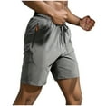 thumbnail image 1 of hotojiny Men's Athletic Gym Shorts with Zipper Pockets Casual Quick Dry Activewear Fashion Workout Running Shorts for Men, 1 of 7