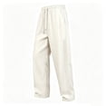thumbnail image 1 of hotojiny Men's Athletic Pants with Pockets Breathable Mesh Drawstring Elastic Waist Quick Dry Lightweight Pants for Big and Tall, 1 of 5
