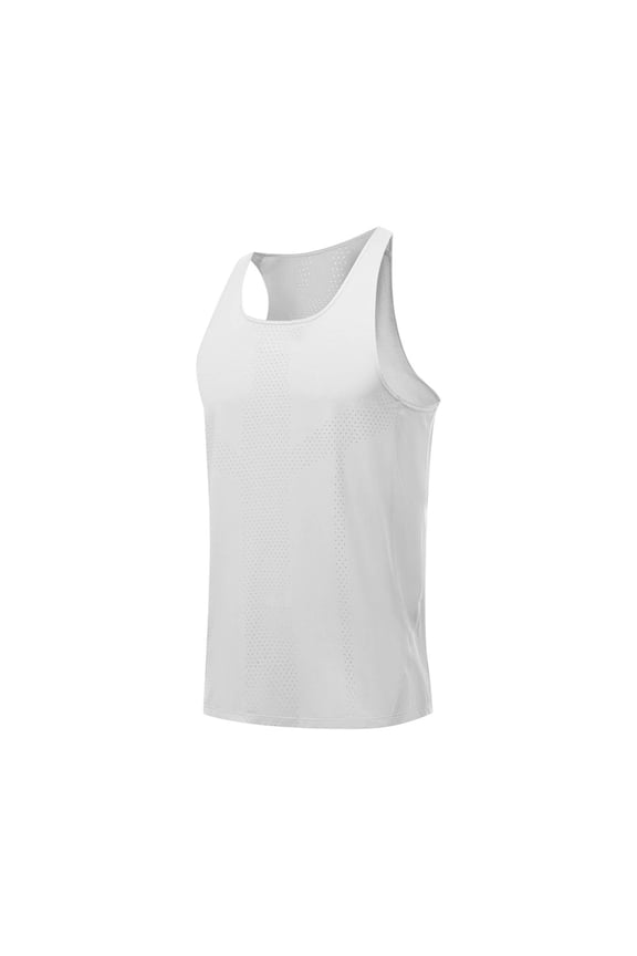 Men's Big Tall Tank Tops Breathable Sleeveless Crew Neck Muscle T Shirts Casual Solid Color Workout Athletic Shirts