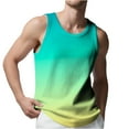 thumbnail image 1 of hotojiny Men's Big and Tall Tank Tops Gym Workout Sleeveless Muscle T Shirts Summer Gradient Gym Active Undershirts S-5XL, 1 of 7
