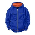 thumbnail image 1 of hotojiny Men's Full Zip Hoodies Regular Fit Long Sleeve Sweatshirt Training Sports Hooded Jacket Winter Warm Coat with Pockets, 1 of 3