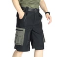 thumbnail image 1 of hotojiny Men's Hiking Cargo Shorts Fashion Colorblock Water Resistant Outdoor Travel Shorts with Multi Pocket for Fishing Camping Casual, 1 of 4