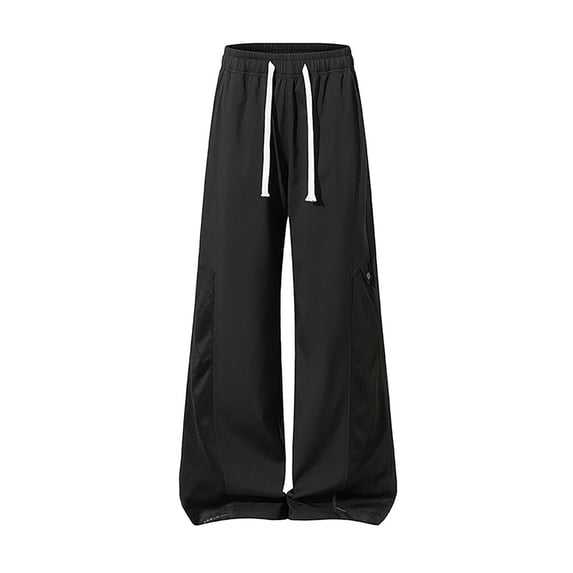 hotojiny Men's Lightweight Sweatpants Loose Fit Fall Wide Leg Sweat Pants with Pockets Breathable Drawstring Big and Tall Pants