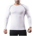 thumbnail image 1 of hotojiny Men's Long Sleeve Shirt Quick Dry Athletic Workout T-Shirts Muscle Fit Active Sport Baselayer Undershirt Sun Protection, 1 of 7
