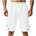 thumbnail image 1 of hotojiny Men's Lounge Shorts with Pockets Fashion Textured Summer Short Pants Casual Drawstring Running Workout Shorts, 1 of 7