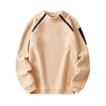 thumbnail image 1 of hotojiny Men's Oversized Sweatshirts Sherpa Lined Warm Soft Winter Pullover Quarter Zip Heavyweight Thermal Tops for Big and Tall, 1 of 7