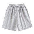 thumbnail image 1 of hotojiny Men's Pajama Shorts Cotton Print Lounge Sleep Shorts Comfort Elastic Waist Pj Bottoms Sleepwear with Pockets, 1 of 2
