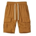 thumbnail image 1 of hotojiny Men's Twill Cargo Shorts Fashion Outdoor Travel Shorts for Men Casual Work Classic Chino Stretch Shorts for Fishing, 1 of 3