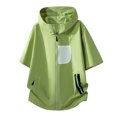 thumbnail image 1 of hotojiny Men's UPF50+ Full Zip Jacket Short Sleeve Sun Protection Quick Dry Rash Guard Athletic Hooded T-Shirt for Fishing Beach, 1 of 6