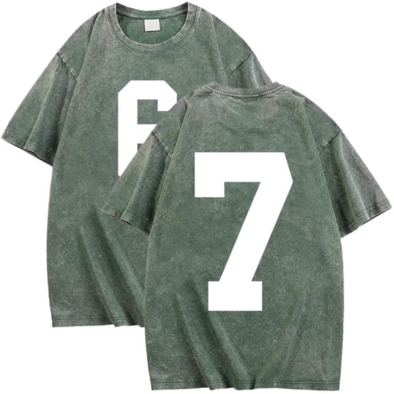 hotojiny Men's Vintage T Shirts Oversized Drop Shoulder Casual Tee Washed Short Sleeve Summer T-Shirt Streetwear Big and Tall