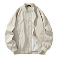 thumbnail image 1 of hotojiny Men's Waterproof Raincoat Windbreaker Lightweight Rain Jacket Fashion Full Zip Casual Sportswear Fall Streetwear, 1 of 6