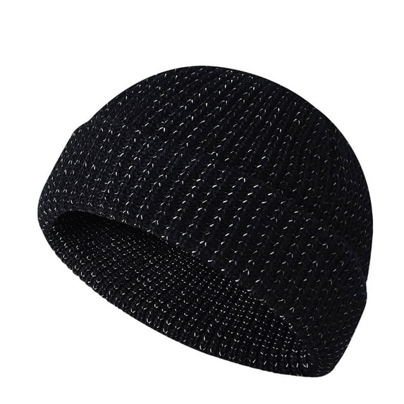 hotojiny Men's and Women's Beanie Fall Winter Fashion Unisex Knitted Hat Warm Soft Lounge Stretchy Comfort Cap
