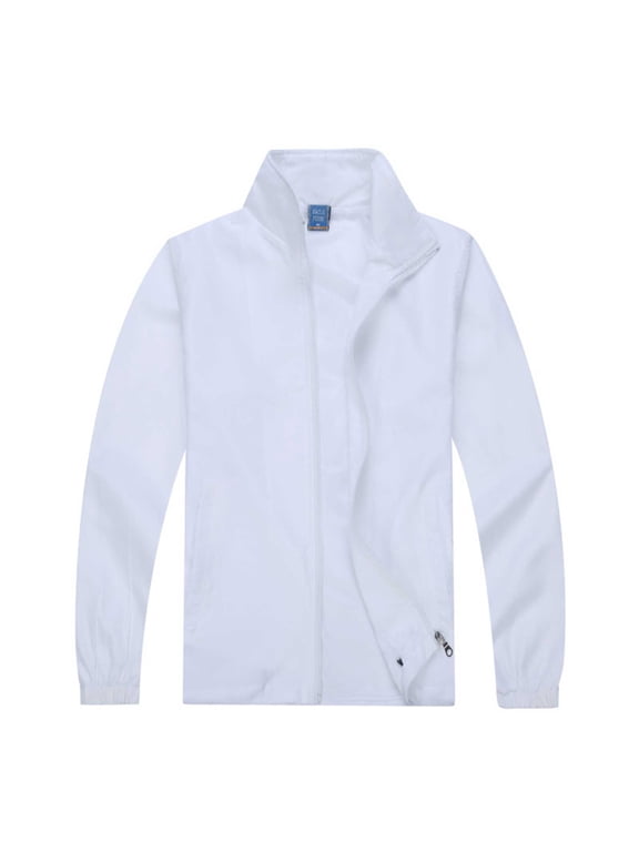 Mens Baseball Jacket Breathable Windbreaker Long Sleeve Casual Coat Lightweight Full Zip Running Athletic Outwear