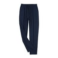 thumbnail image 1 of hotojiny Mens Cotton Lounge Pants Soft Elastic Waist Sleepwear Pajamas Pants with Pockets Pj Bottoms for Big and Tall Men, 1 of 3