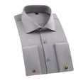 thumbnail image 1 of hotojiny Mens Dress Shirts Business Office Long Sleeve Formal Shirt Stretch Classic Fitted Collared Casual Work Wedding Shirt, 1 of 5