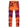 thumbnail image 1 of hotojiny Mens Hiking Pants Lightweight Quick Dry Tapered Straight Leg Pants Fashion Colorblock Zipper Pockets Fishing Travel Pants, 1 of 2