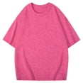 thumbnail image 1 of hotojiny Mens Oversized T-Shirts Vintage Loose Fit Crewneck Short Sleeve Streetwear Casual Washed Unisex Tee Shirt Gym Workout, 1 of 5
