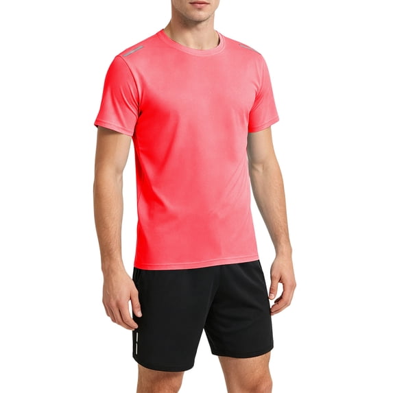 hotojiny Mens Summer Track Suits 2 Piece Shorts Sets Fashion Short Sleeve Top Loose Fit Shorts Workout Sweatsuit Outfits(Orange,Medium)