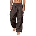 thumbnail image 1 of hotojiny Mens's Baggy Cargo Pants Casual Quick Dry Pants Loose Fit Lightweight Sweatpants Streetwear with Drawstring, 1 of 7