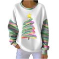 thumbnail image 1 of hotojiny Merry Christmas Sweaters for Women Casual Loose Fit Knit Pullover Fall Winter Tops Fashion Print Ugly Sweater, 1 of 4
