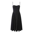 thumbnail image 1 of hotojiny Midi Dresses for Women 2024 Casual Spaghetti Strap Sleeveless Dress Fashion Wedding Guest Party Dresses, 1 of 6