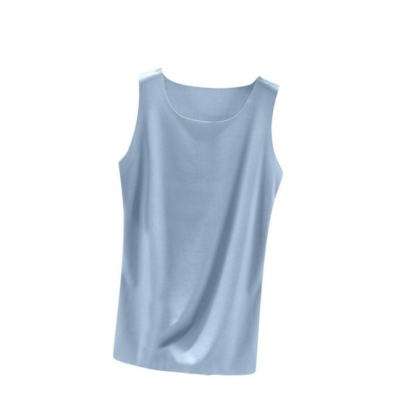 hotojiny Pajama Tops for Women Summer Casual Soft Sleeveless Tank Tops Lounge Lightweight Comfy Homewear